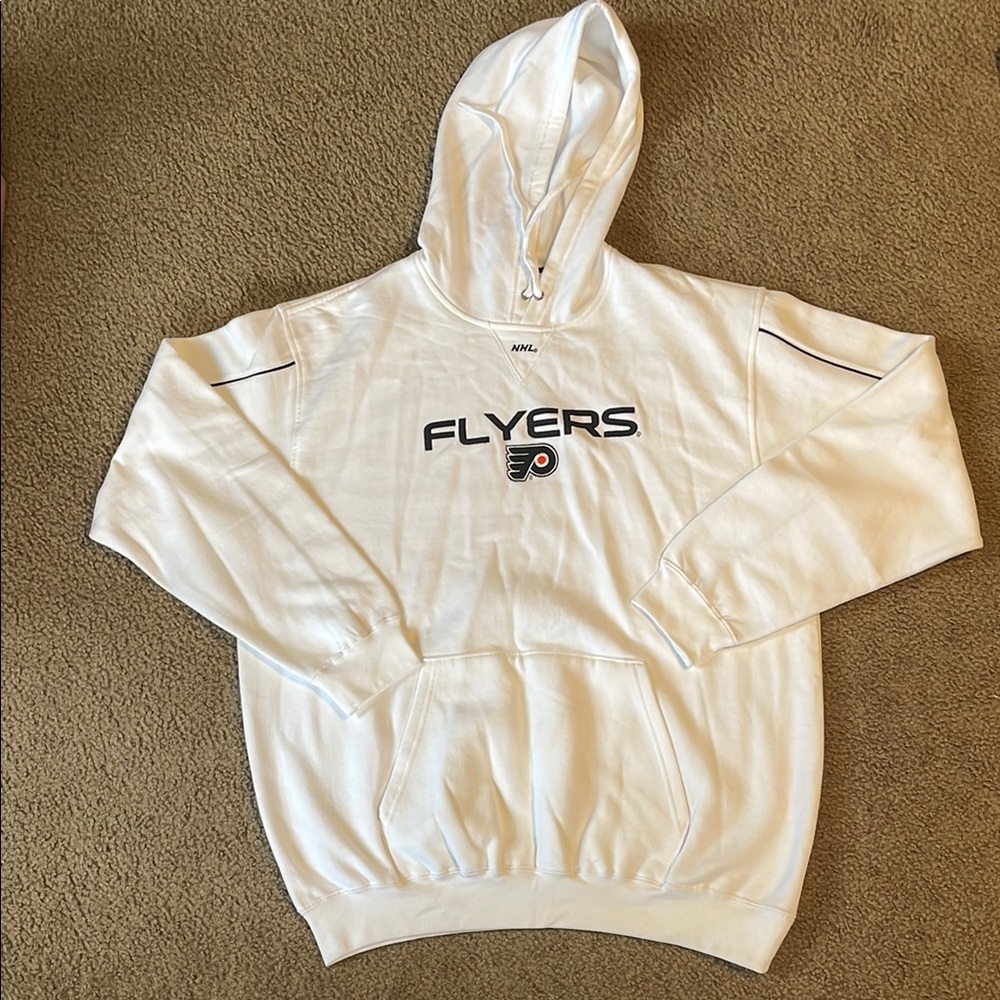 NHL White Crew Neck Sweater Flyers Edition
